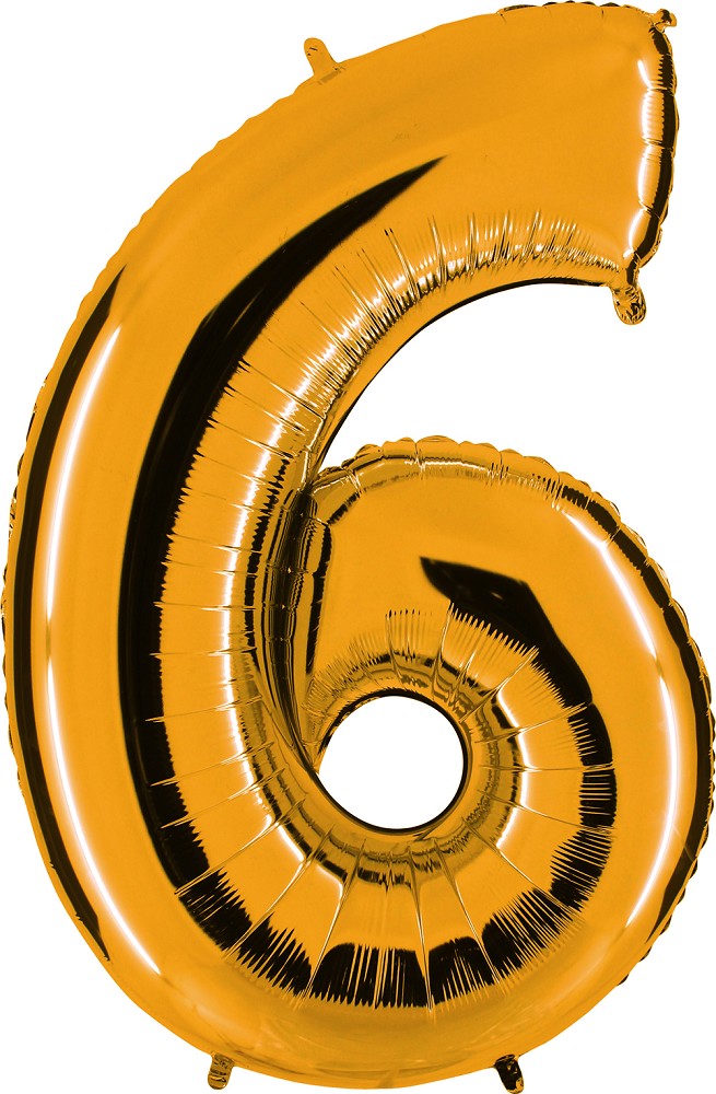 26" Folienzahl "6" Gold (Altgold)