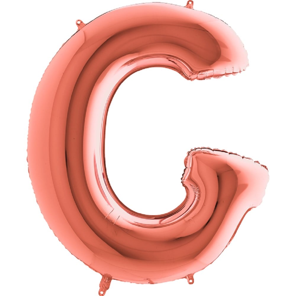 40" Folienbuchstabe "G" Rosé Gold