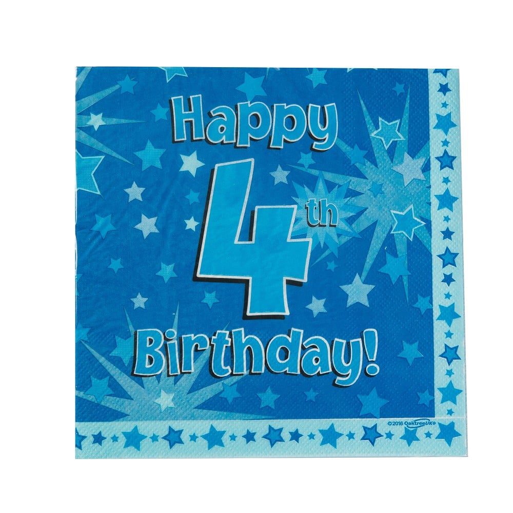 Servietten H.B. "4" Blue