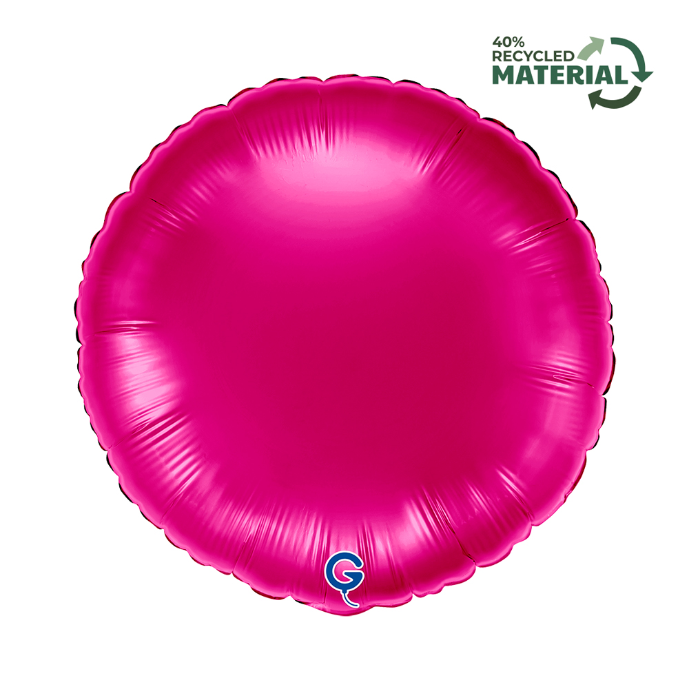 18" Rund Magenta (unverpackt)