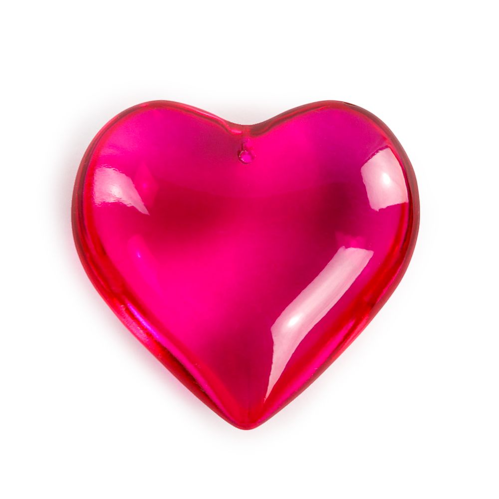 Herz Kristal pink