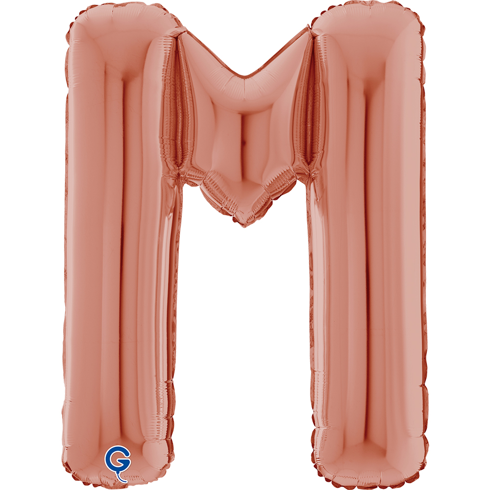 26" Folienbuchstabe "M" Rosé Gold