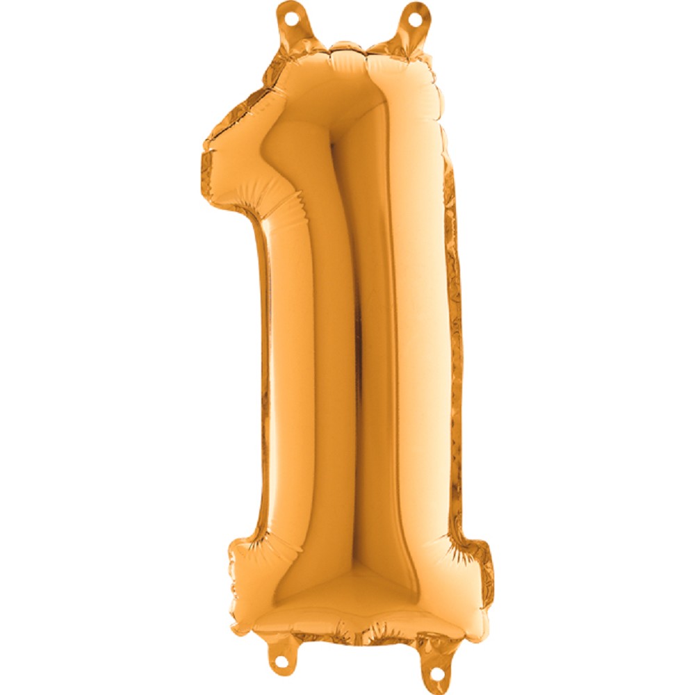 14" Folienzahl "1" Gold (Altgold)