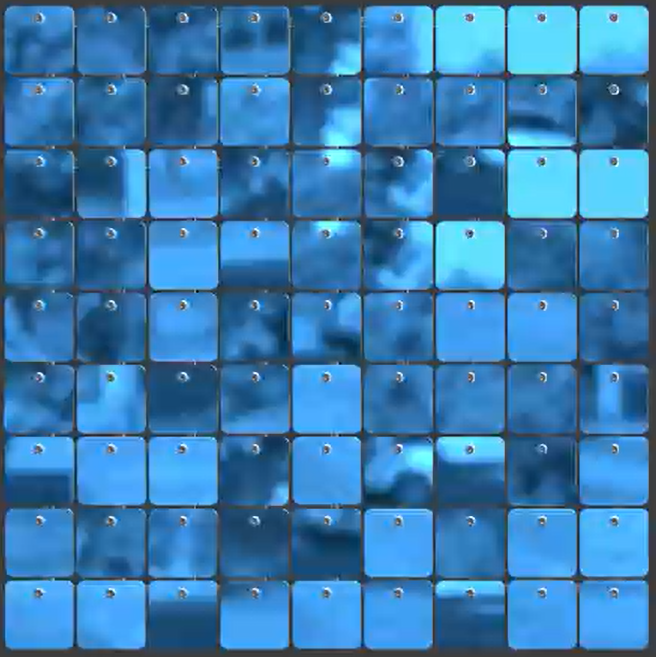 SolaAir Sequin Wall Decor Standard (viereckig) - Light Blue