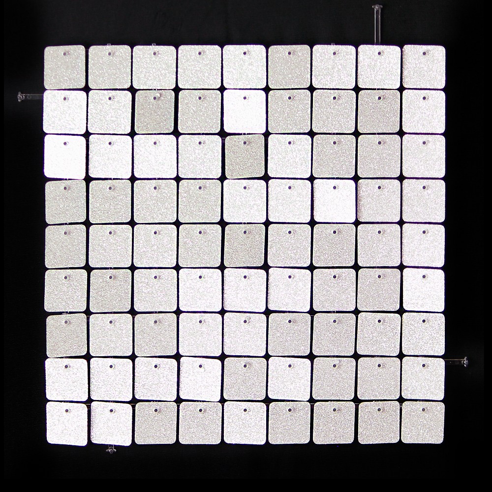 SolaAir Sequin Wall Decor Standard (viereckig) - Glitter Sil