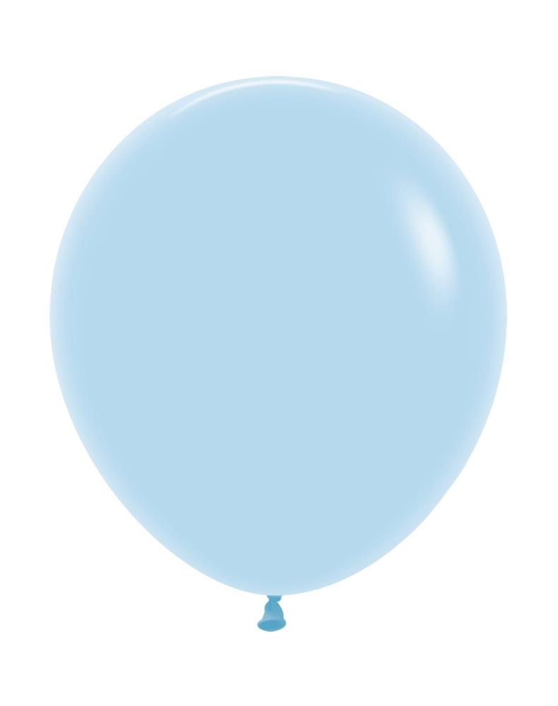 18" Pastel Matte Blue (25 Stück)
