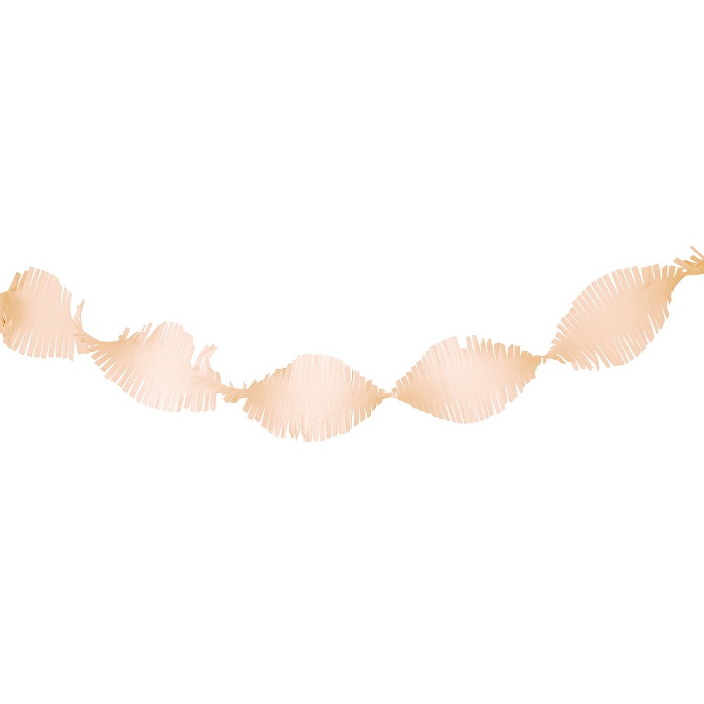 Krepppapier-Drehgirlande Rosè Gold (2 m x 15 cm)