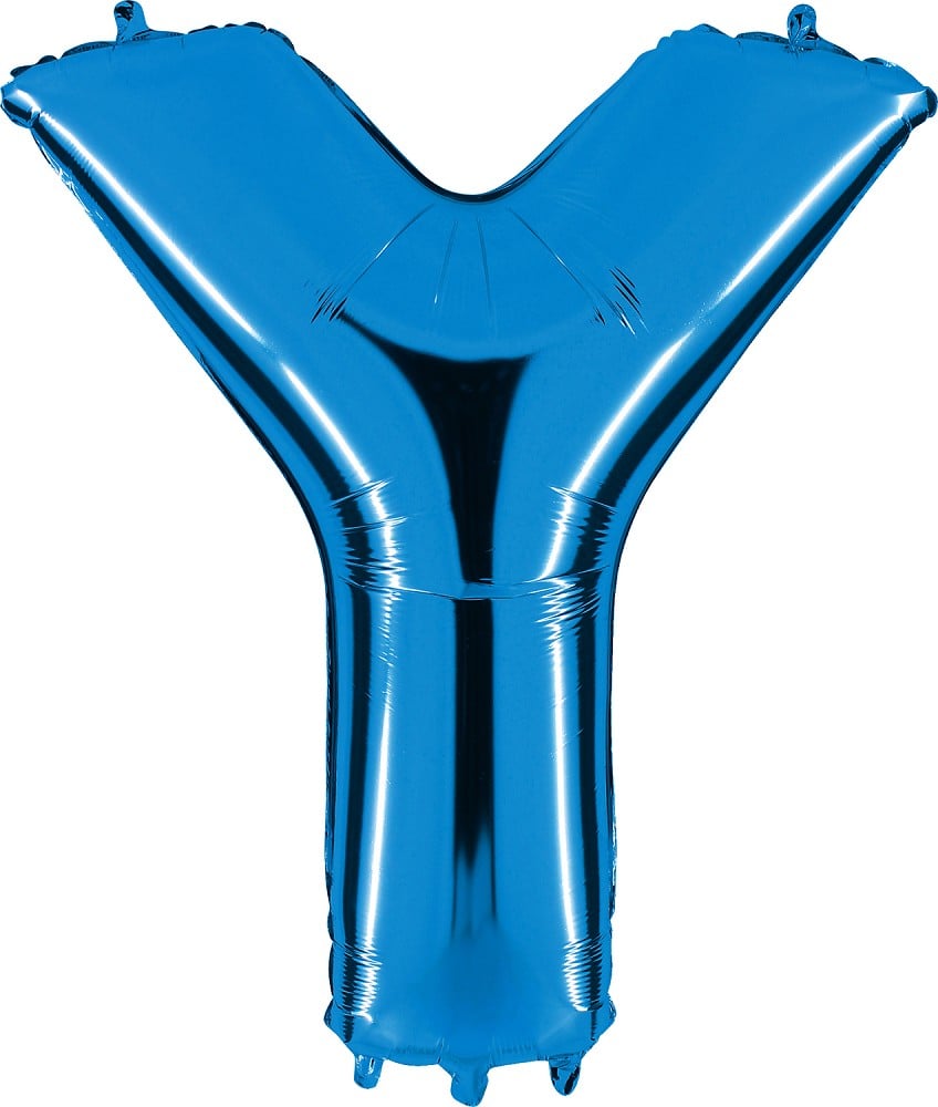40" Folienbuchstabe "Y" Blue