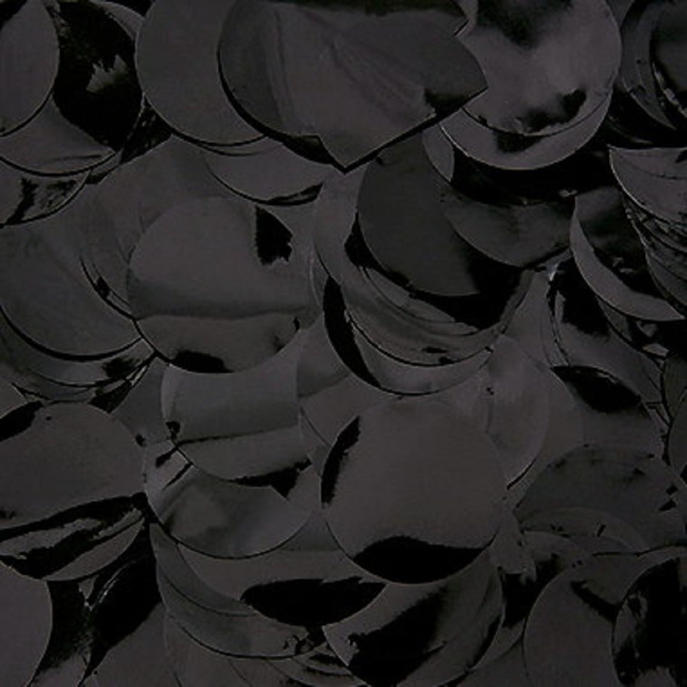 Folienkonfetti Rund 1cm Schwarz (1kg)