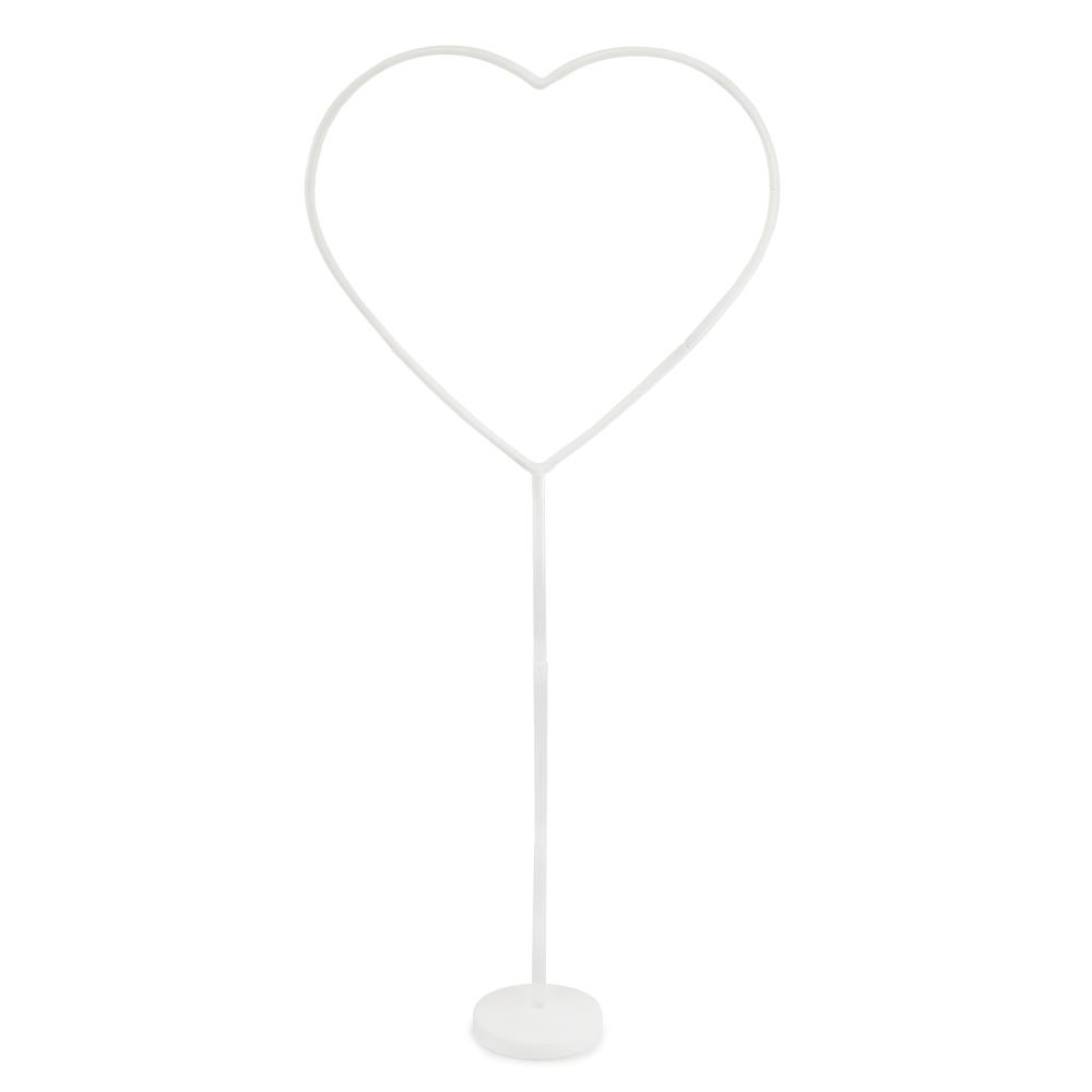 Ballonständer in Herzform aus Kunststoff (1,50m hoch)