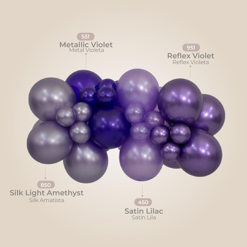 12" Silk Light Amethyst (50 Stk.) 12" Silk Light Amethyst (50 Stk.)