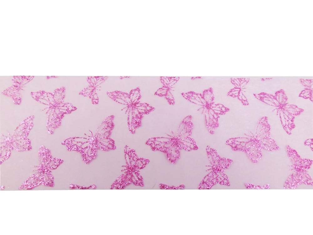 Organzaband rosa (12cm x 10m)