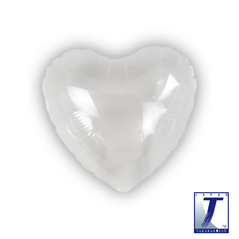 5" Heart Diamond Clear (10 Stück)