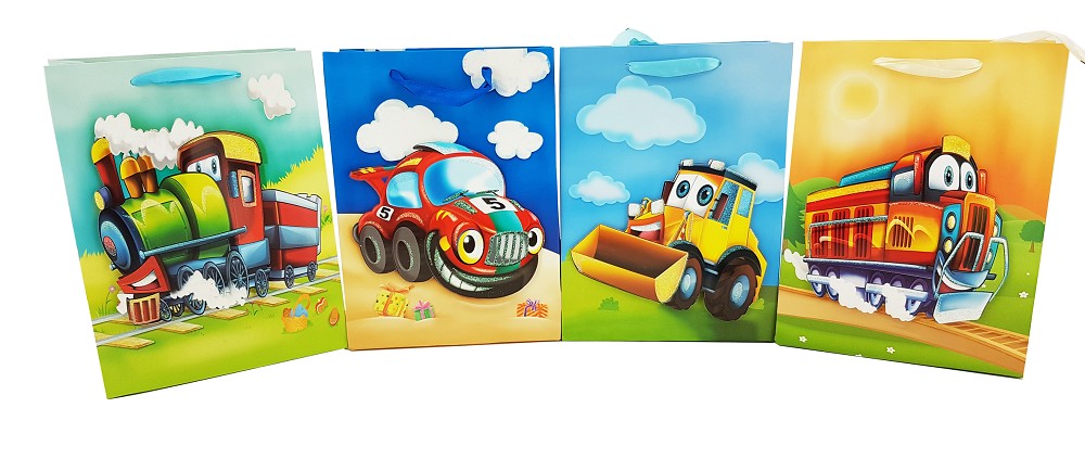 Kindergeburtstag - Geschenktüte Auto sortiert