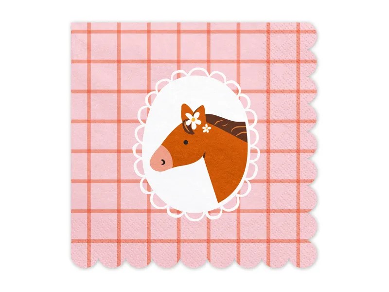 Servietten - Pferde - Mix - 33x33 cm - 12 Stk.