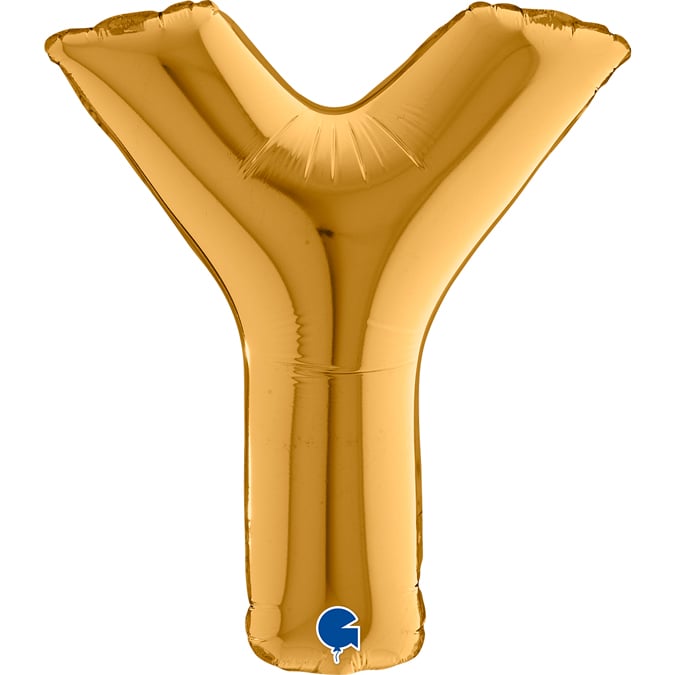 14" Folienbuchstabe "Y" Gold (Altgold)