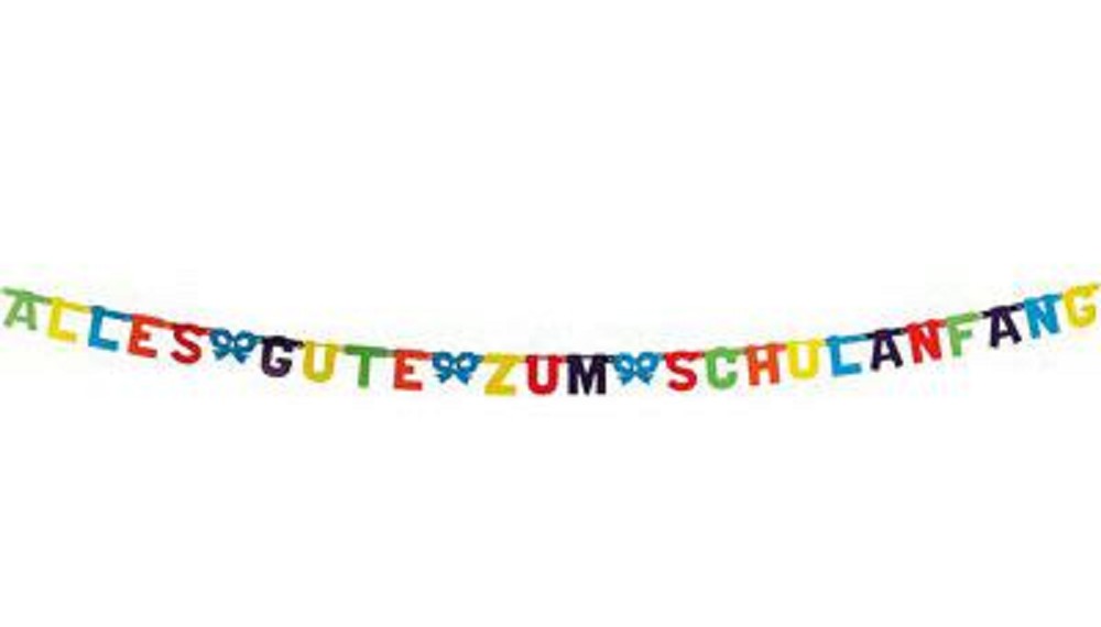 Alles Gute zum Schulanfang-Girlande