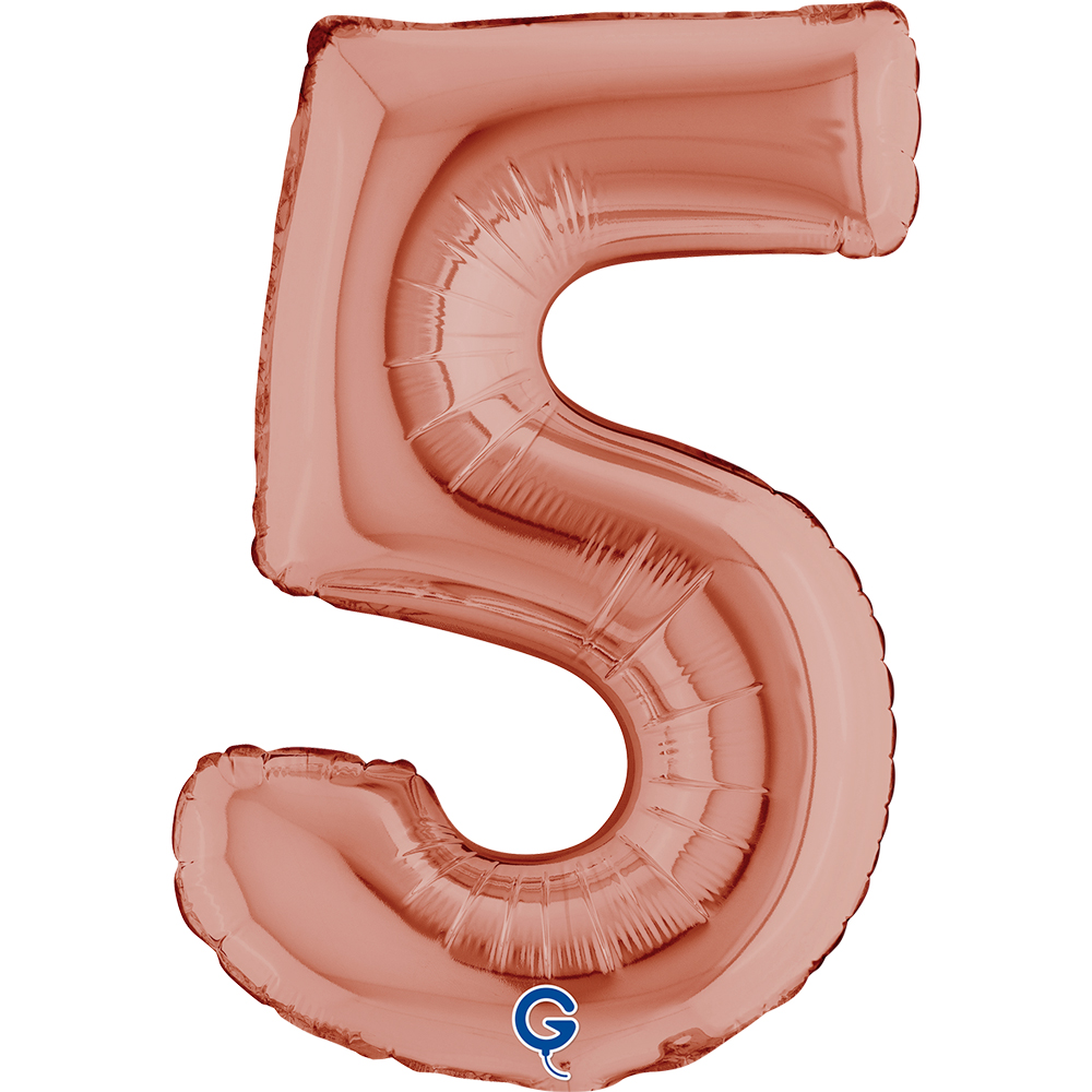 14" Folienzahl "5" Rosé Gold