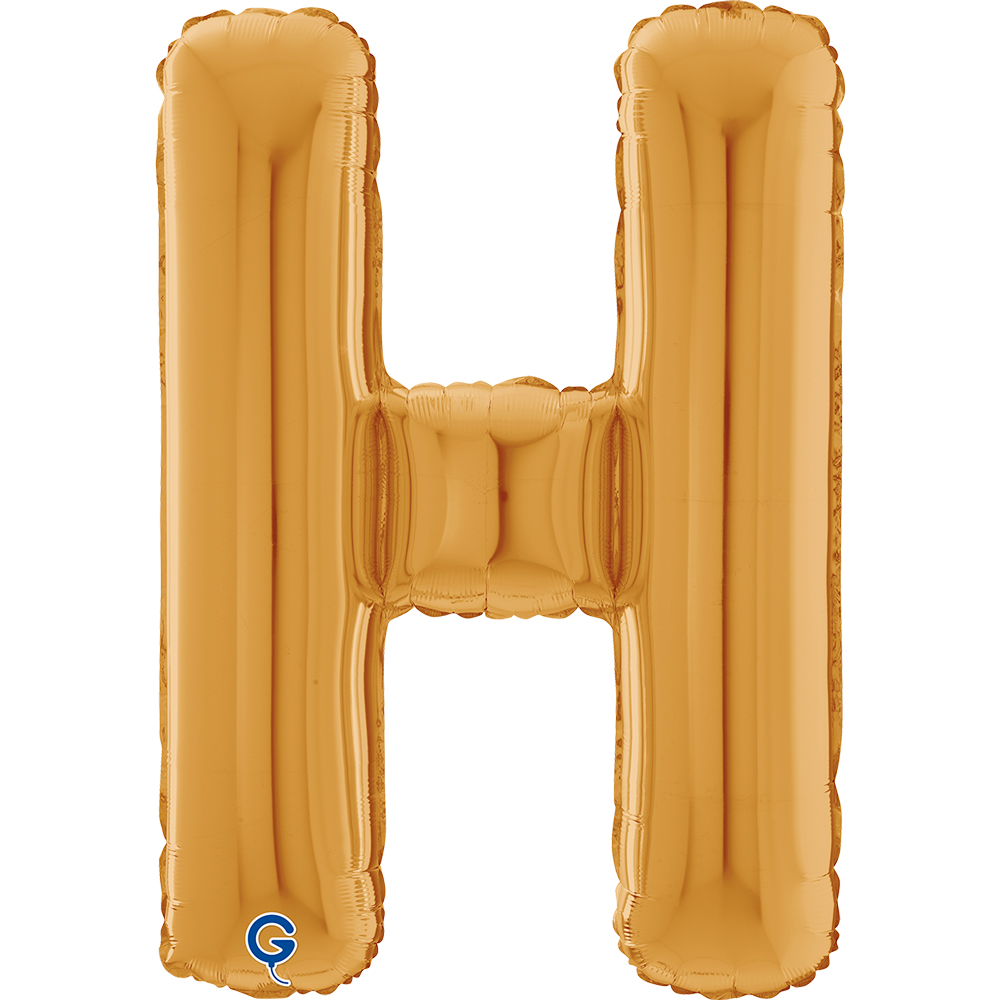 26" Folienbuchstabe "H" Gold (Altgold)