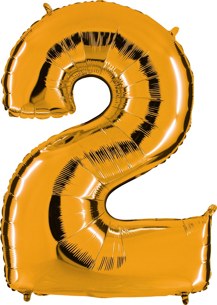 26" Folienzahl "2" Gold (Altgold)