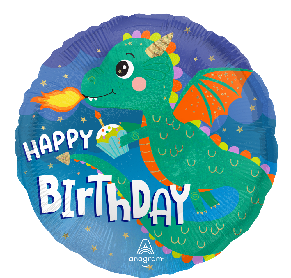 18" Cute Dragon Birthday
