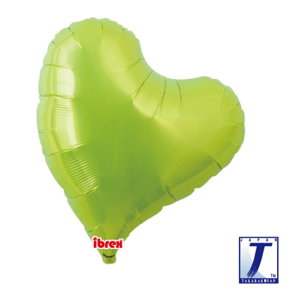 14" Sweet Heart Metallic Lime Green (ibrex)