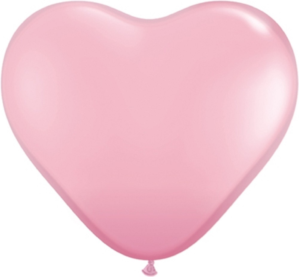 18" Herz Rosa (50 Stück)