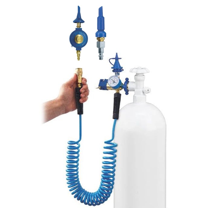 Armatur f. Latex/Folien/Bubble-Ballons + Snap-On u. Schlauch