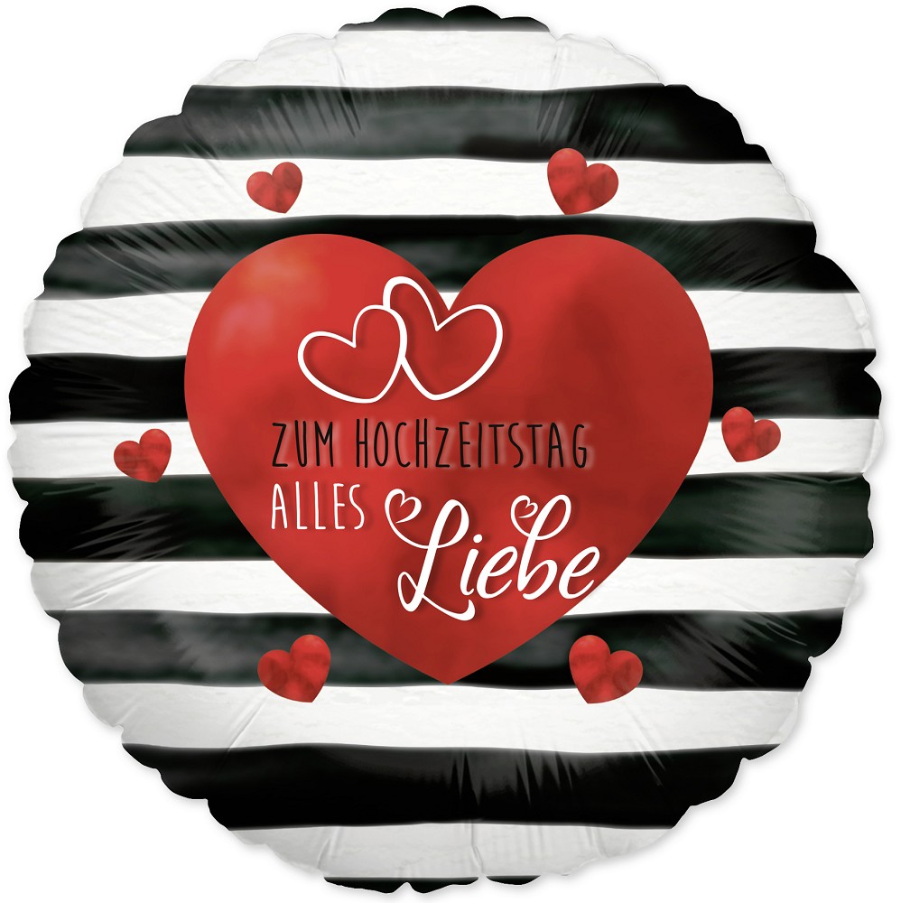 18" Zum Hochzeitstag alles Liebe