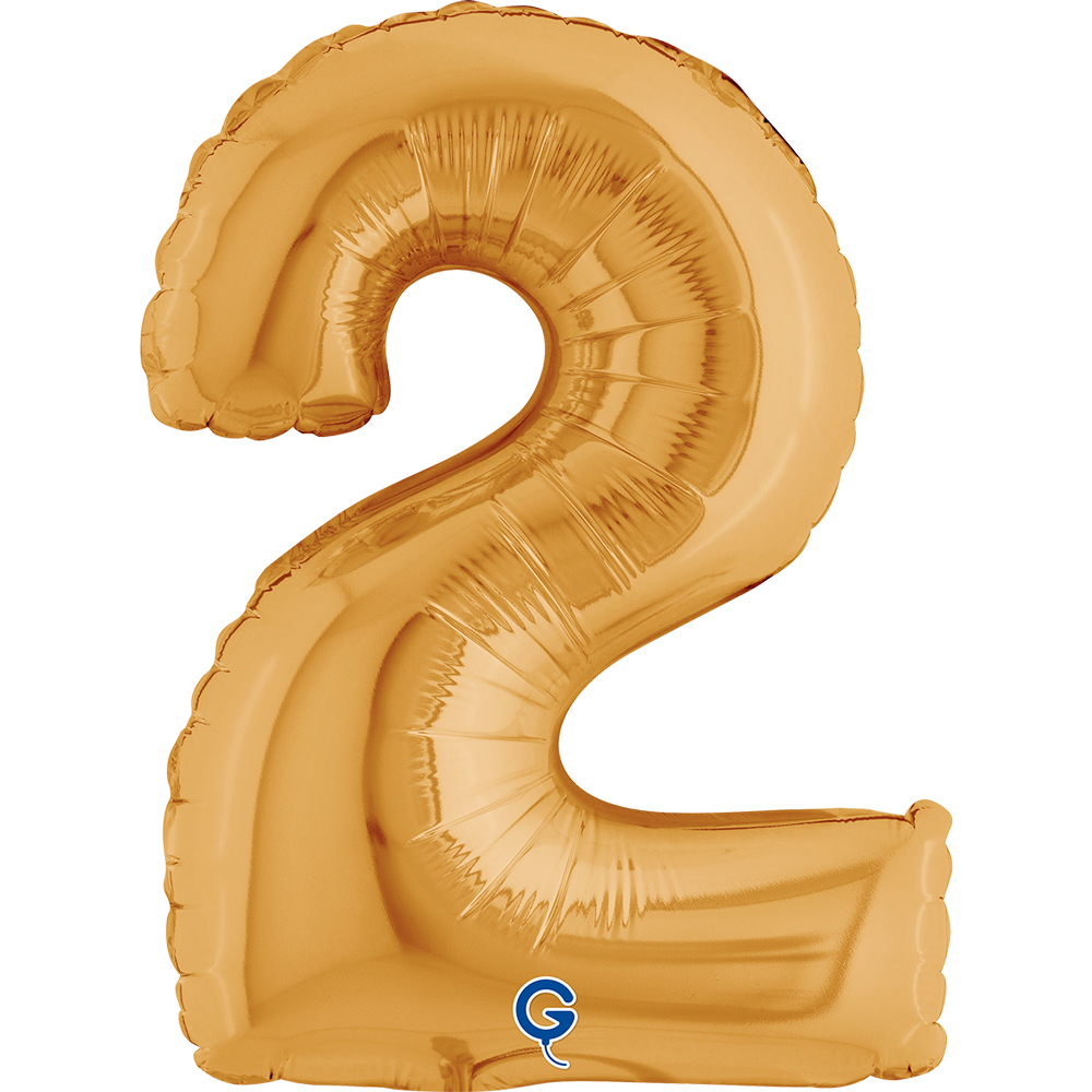 14" Folienzahl "2" Gold (Altgold)