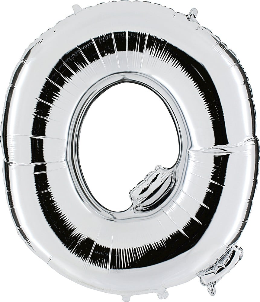 40" Folienbuchstabe "Q" Silver