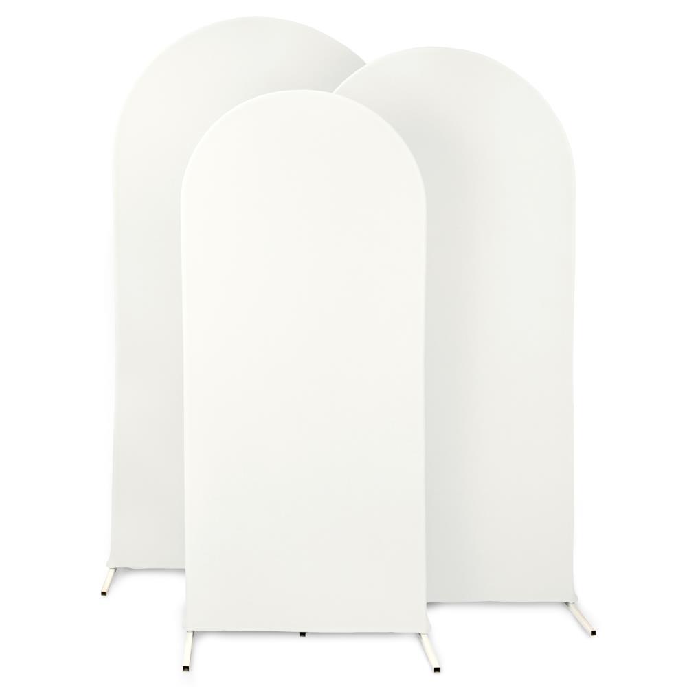 Backdrop-Set + Stoff-Set - Weiß (6-teilig)