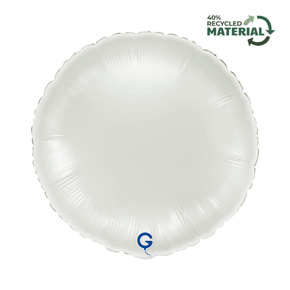 18" Rund Weiß (unverpackt)