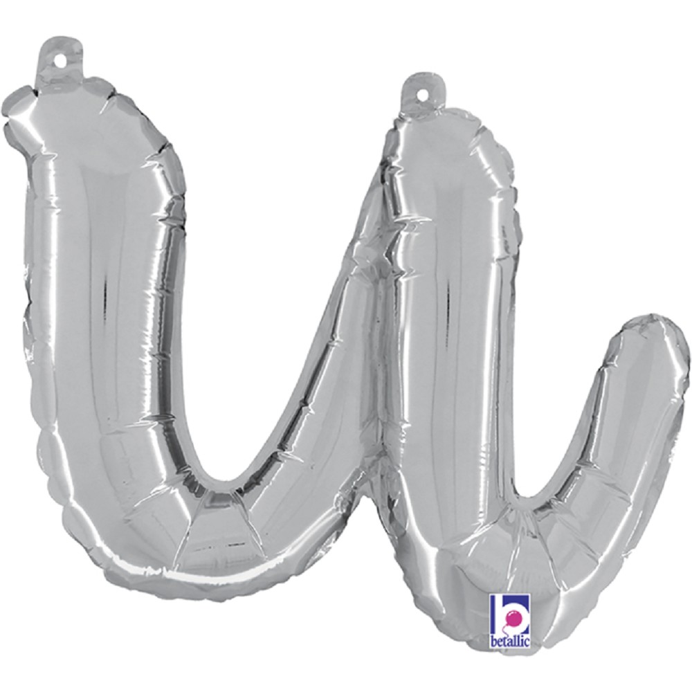 14" - 24"  Folienbuchstabe "u" Script Silver
