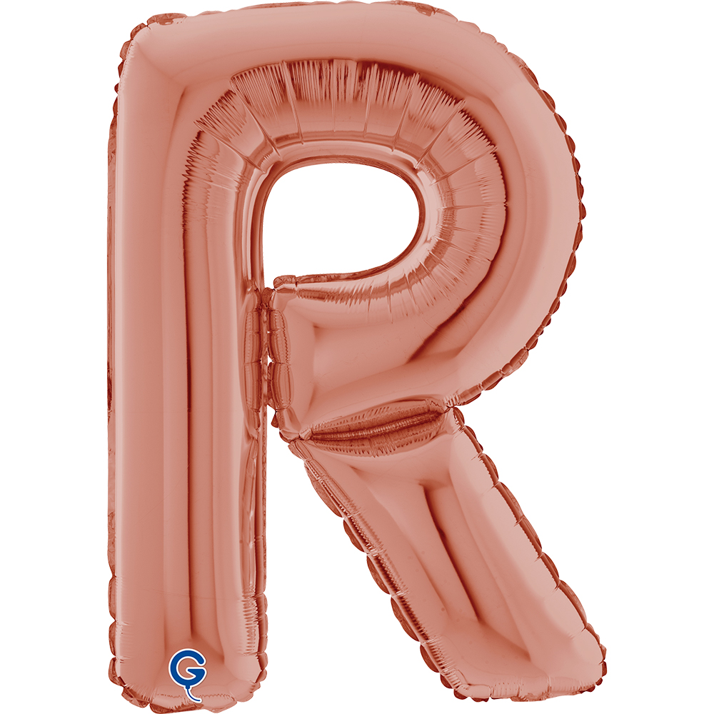 26" Folienbuchstabe "R" Rosé Gold