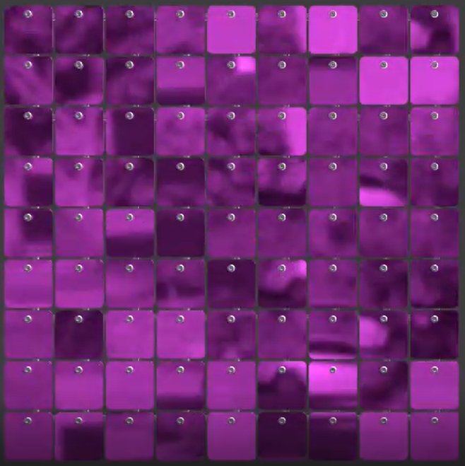 SolaAir Sequin Wall Decor Standard (viereckig) - Violet