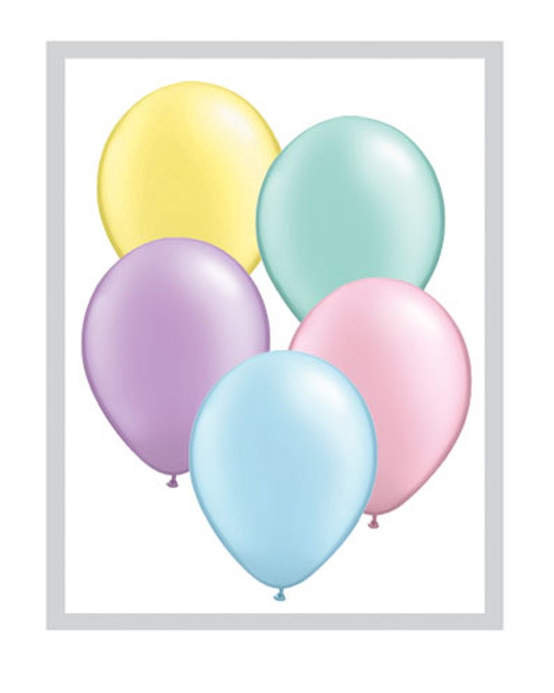 5" Pastel Pearl Assortment (100 Stück)