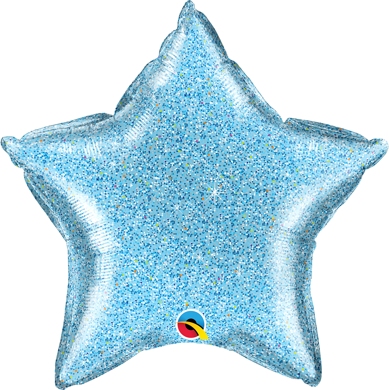 20" Star Glittergraphic Light Blue (10 Stück)