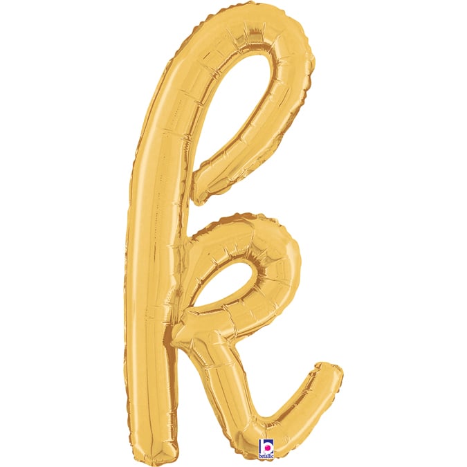14" - 24"  Folienbuchstabe "k" Script Gold (Altgold)