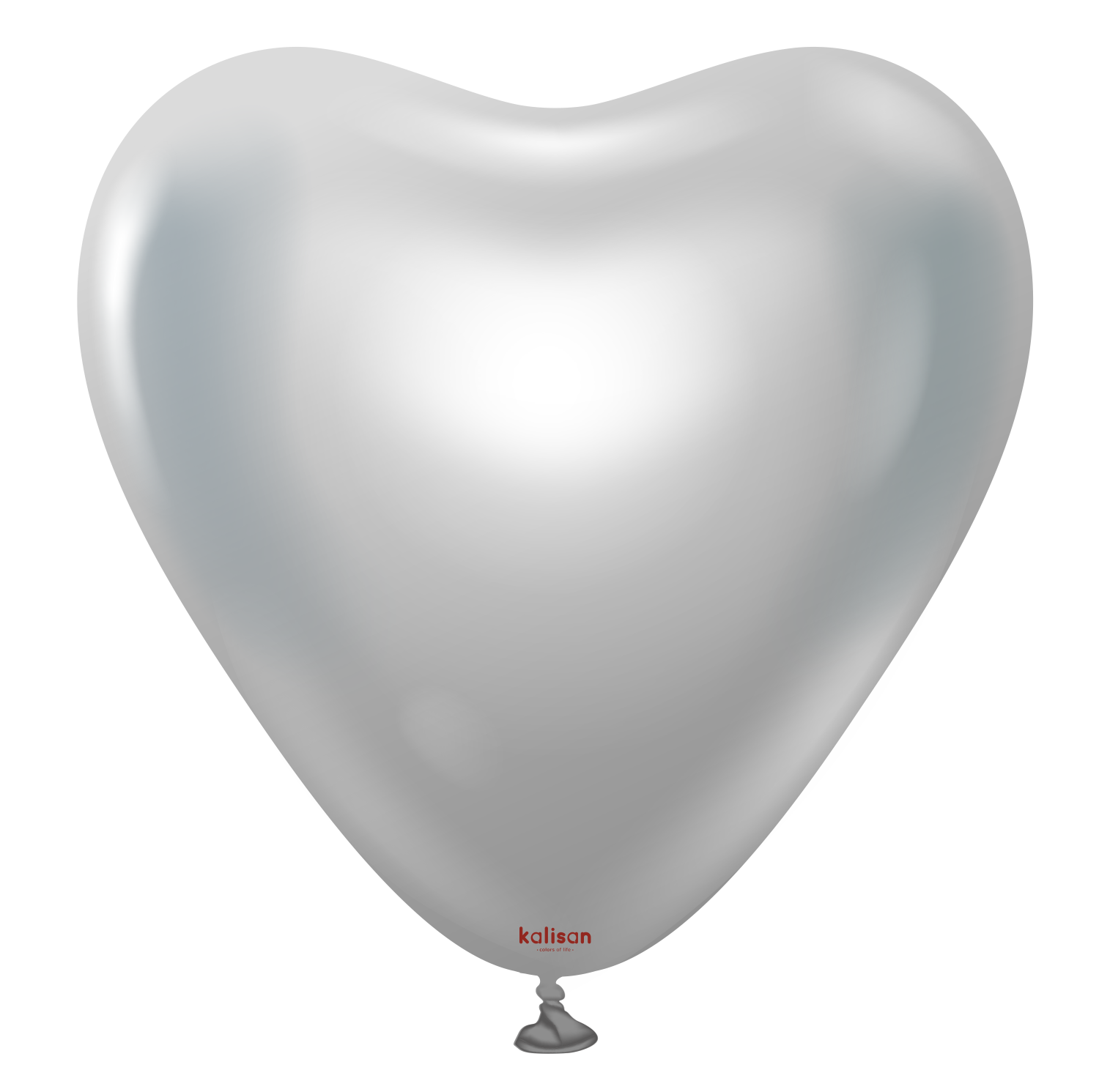 15" Herz Mirror Silver (25 Stück)