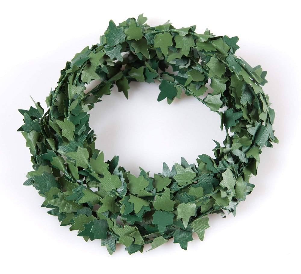 Drahtgirlande Efeu, grün