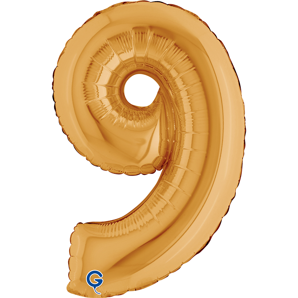 14" Folienzahl "9" Gold (Altgold)