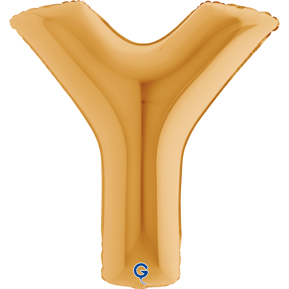 40" Folienbuchstabe "Y" Gold (Altgold)