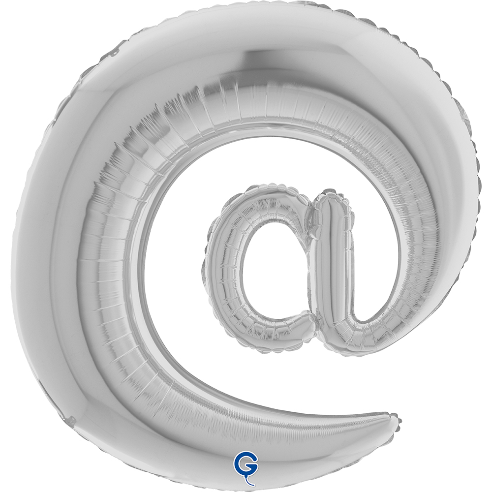 40" Symbol "@" Silver