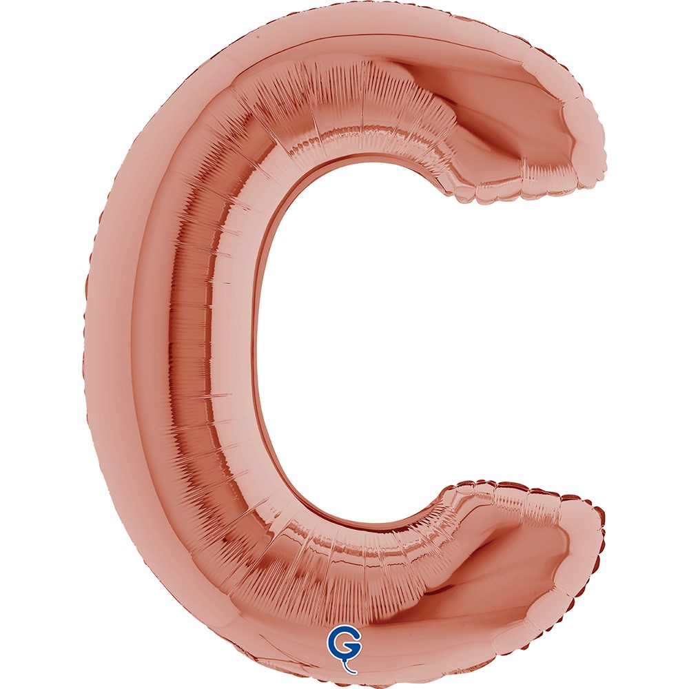 26" Folienbuchstabe "C" Rosé Gold