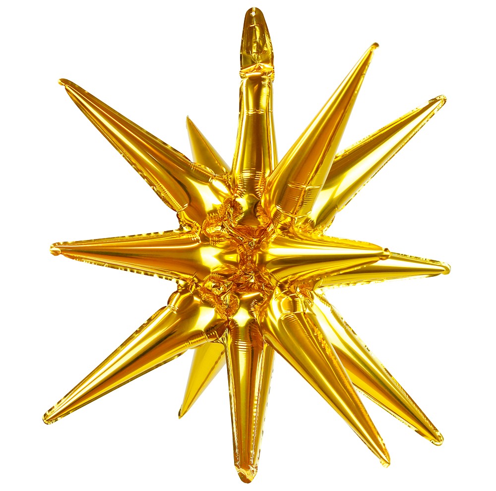 22" Deko Stern Gold