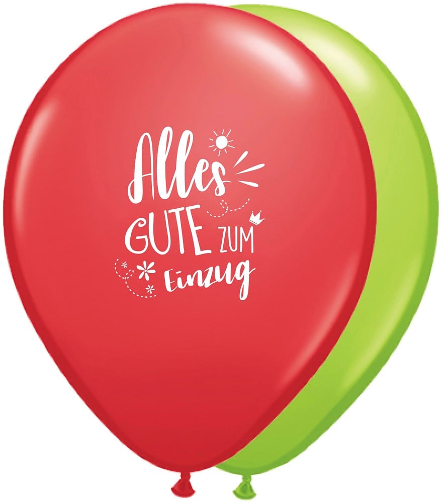11" Alles Gute zum Einzug Sortiert (Retail Pack)
