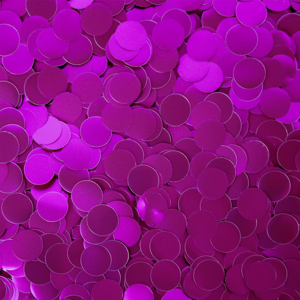 Folienkonfetti Rund 2 cm Matt Magenta (1kg)