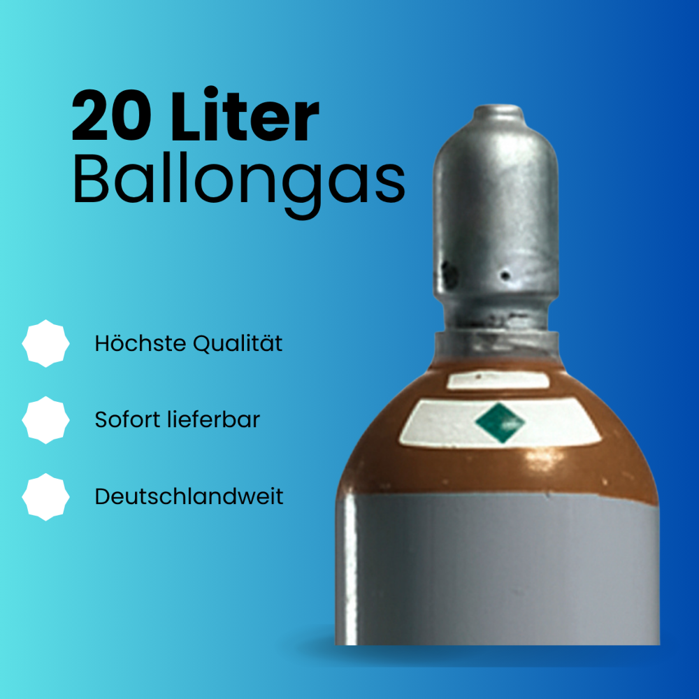 20 Liter Ballongas inkl. Lieferservice