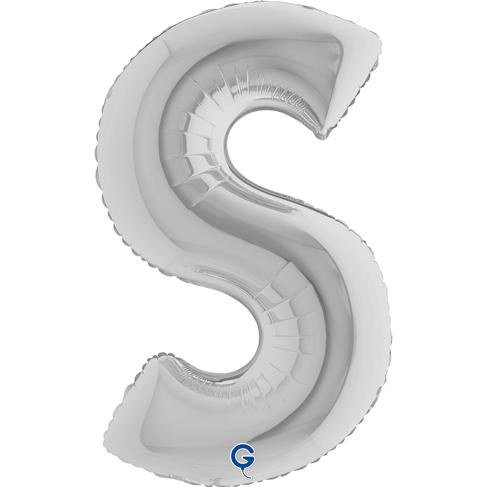 40" Folienbuchstabe "S" Silver